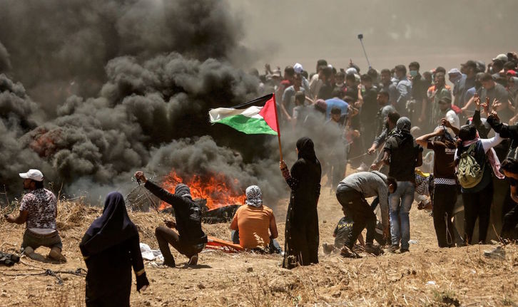 Gazan ematen ari diren protestak. (Mahmud HAMS / AFP)