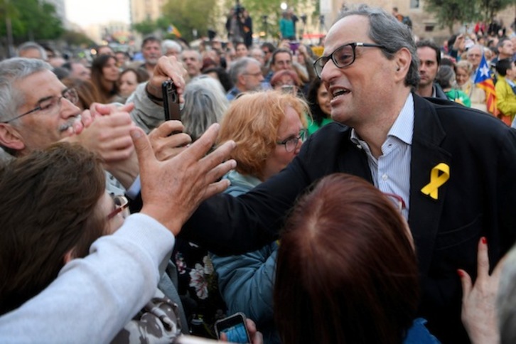 Quim Torra tomará este jueves posesión del cargo de president. (Lluís GENÉ/AFP)