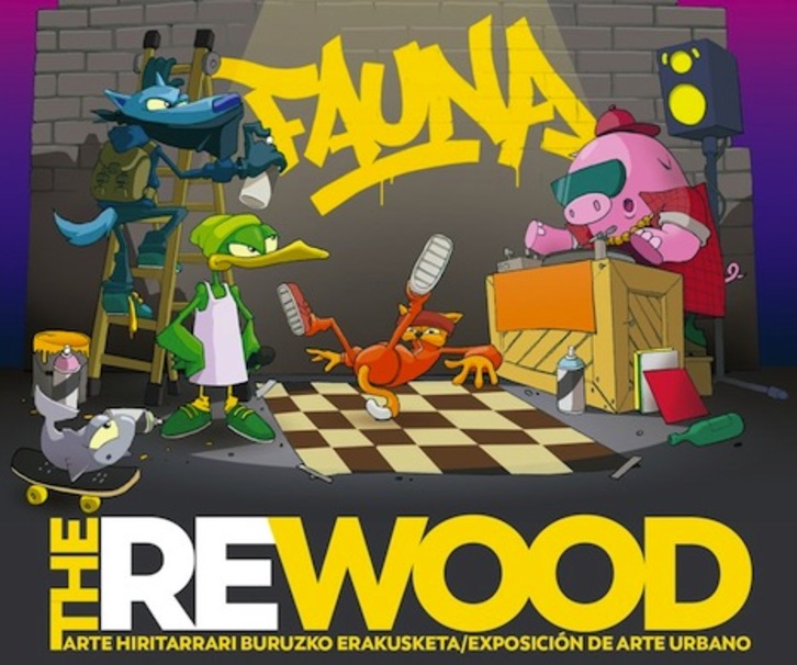 Cartel de la exposición sobre arte urbano ‘The Rewood’.