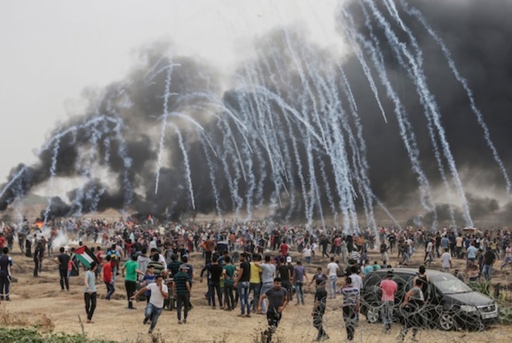 Israel ha matado a 117 palestinos en Gaza en las últimas semanas. (Mahmud HAMS/AFP)