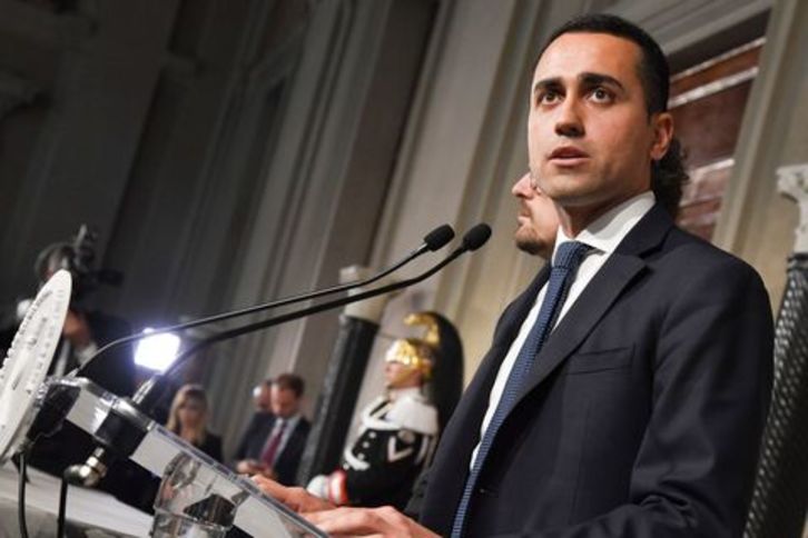 Luigi di Maio, líder del Movimiento Cinco Estrellas. (ANDREAS SOLARO / AFP)