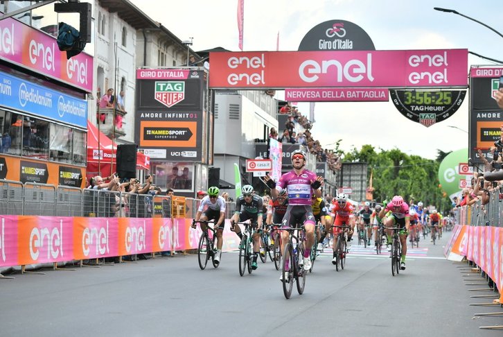 Elia Vivianik hirugarren garaipena lortu du Giroan. (@giroditalia)