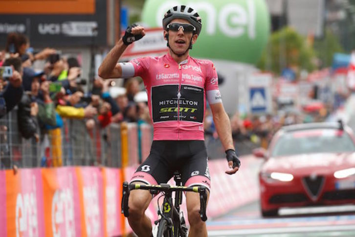 Bakarrik helmugaratu da Yates. (Luk BENIES/AFP)