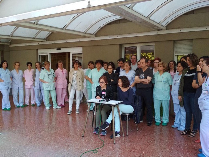 Tolosako La Asuncion klinikako langileak. (ELA.EUS)