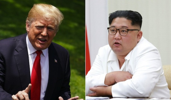 Donald Trump y Kim Jong-un tenían previsto reunirse el 12 de junio en Singapur. (AFP)