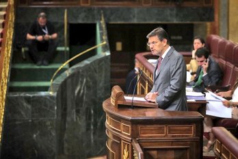 El ministro español de Justicia, Rafael Catalá, en una intervención en el Congreso. (@RafaCatalaPolo)