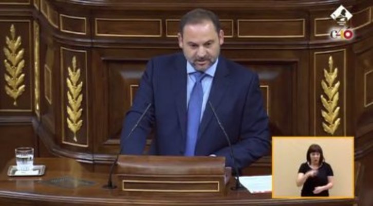 José Luis Abalos ha sido el primero en intervenir durante la moción de censura a Mariano Rajoy.