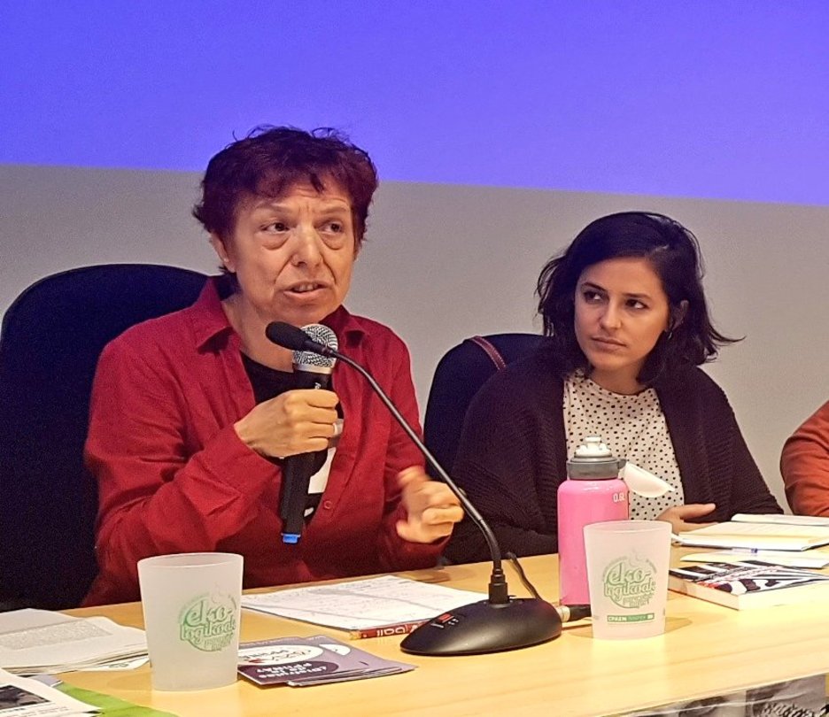 Maria Pazos gaurko hitzaldietako batean, feminismoaz eta honek alternatiba eraikitzeko duen balioaz. (@alterherria) Maria Pazos gaurko hitzaldietako batean, feminismoaz eta honek alternatiba eraikitzeko duen balioaz. (@alterherria)