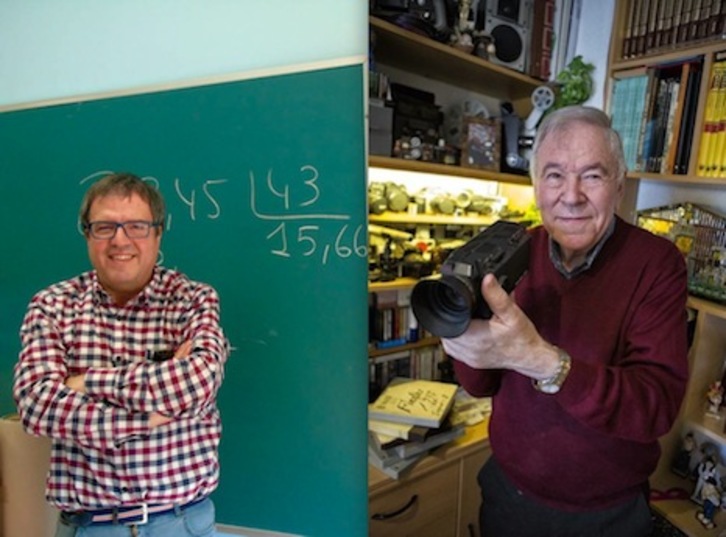 Iñaki Andueza y José Barrero son los dos candidantos a lanzar el txupinazo de Barañain. (AYUNTAMIENTO DE BARAÑAIN)