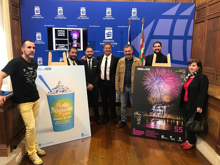 Jaietako eta su artifizialen kartela ere iragarri du Donostiako Udalak. (@donostiafestak)