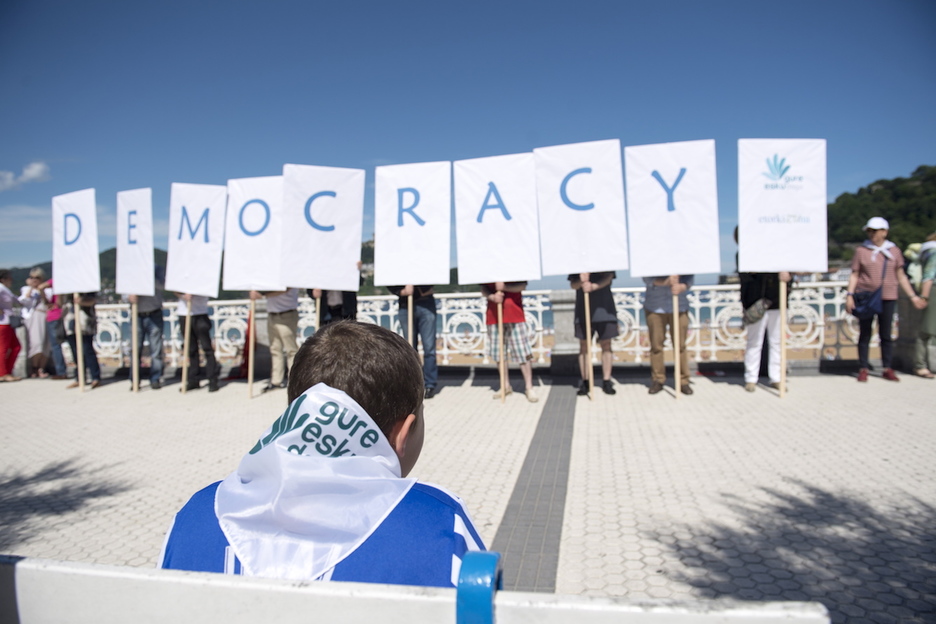 Demokrazia eskaria, Kontxan. (Juan Carlos RUIZ / FOKU)