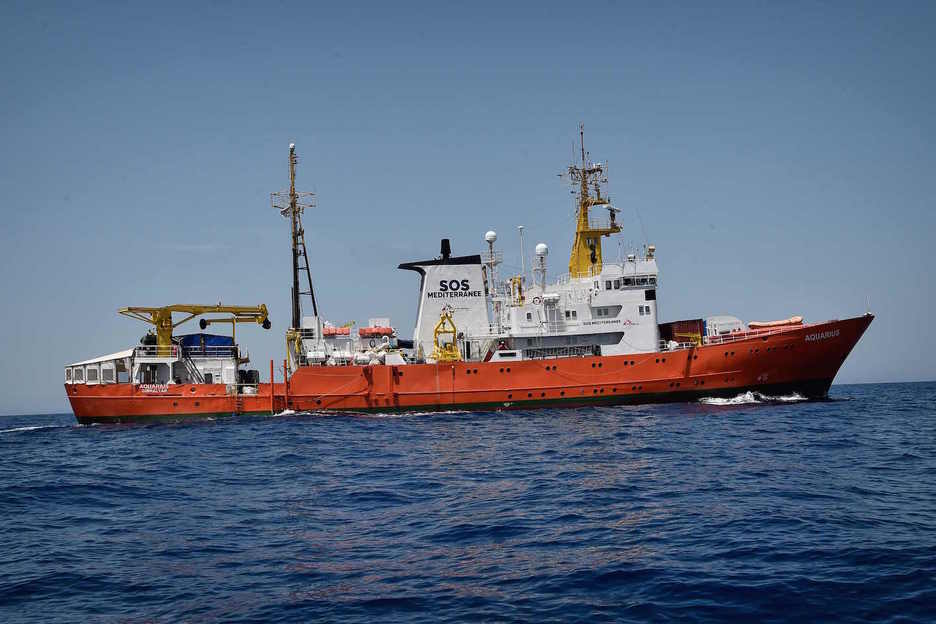 El barco ‘Aquarius’. (AFP)