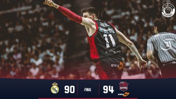 Baskonia se lleva el primer punto de la final. (@baskonia)