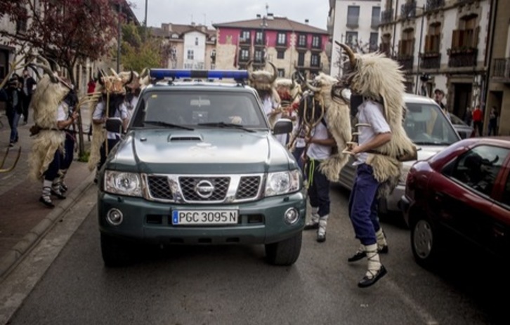 Un patrol de la Guardia Civil en Altsasu (FOKU)