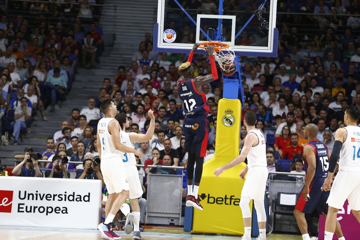 Diop, en un momento del encuentro.