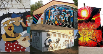 Erreakaleorreko zenbait mural.