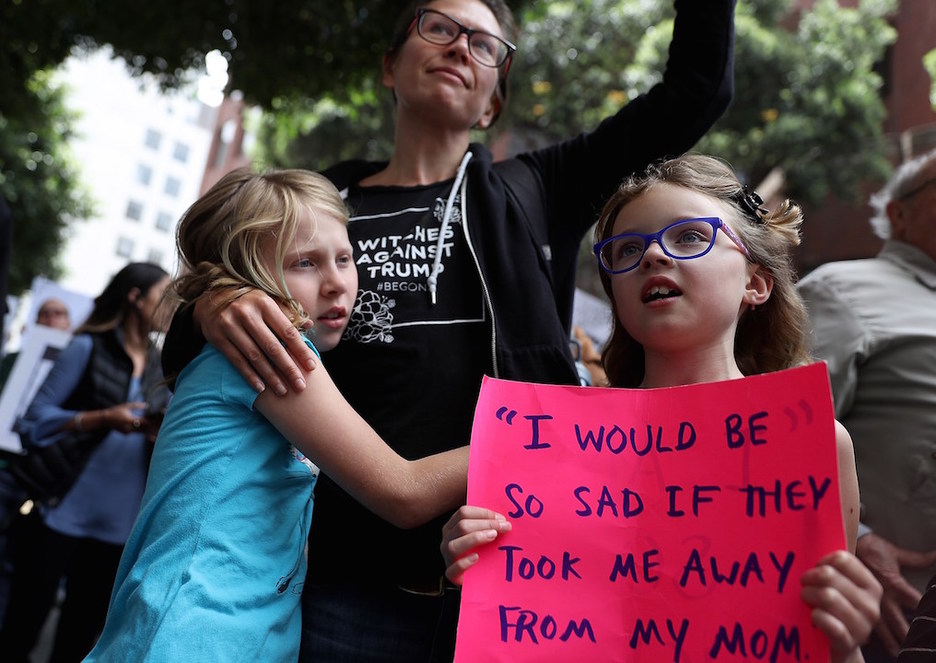 Protesta en San Francisco contra las medidas de Trump. (Justin SULLIVAN / AFP)