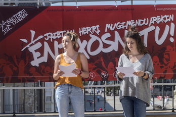 Gasteizko txosnetako egitaraua aurkeztu dute. (Juanan RUIZ / FOKU)