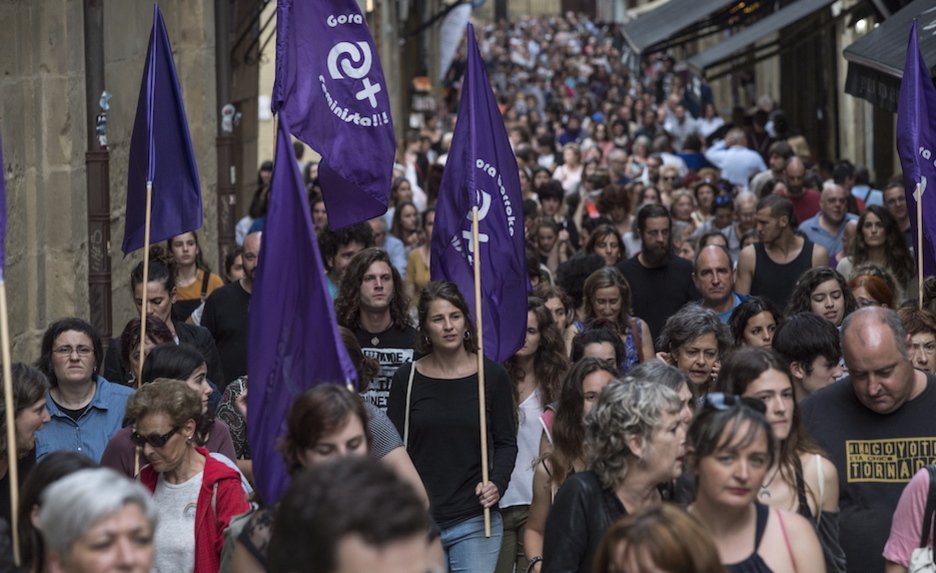 Manifestación en Donostia. (Jon URBE / FOKU)
