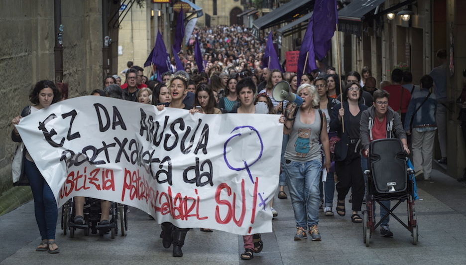 Manifestación en Donostia. (Jon URBE / FOKU)