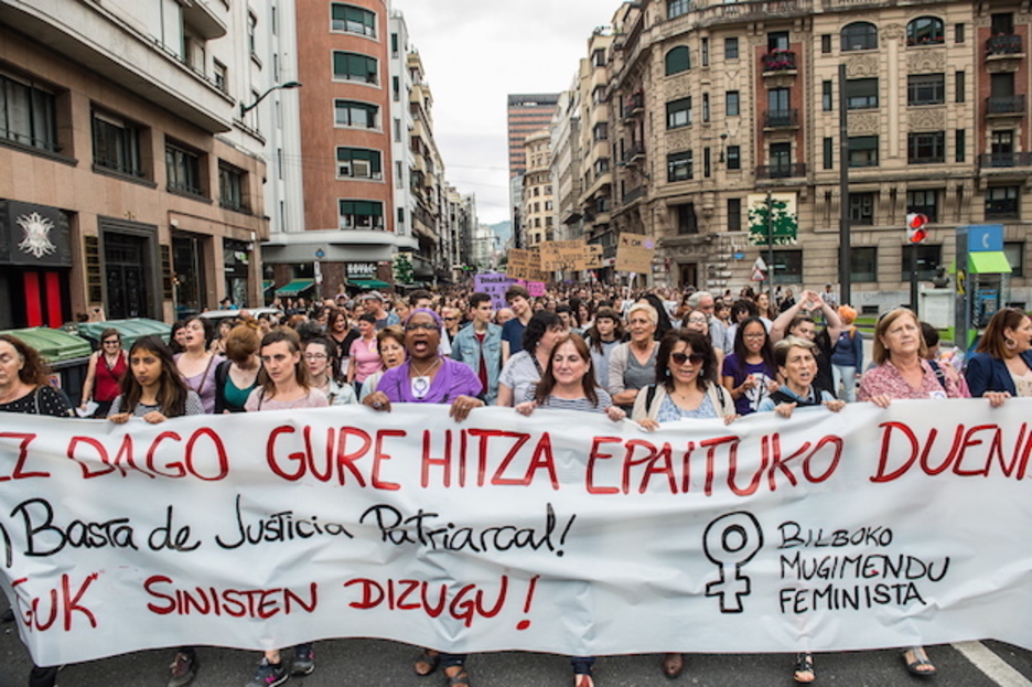 Manifestación en  Bilbo. (Marisol RAMÍREZ / FOKU)