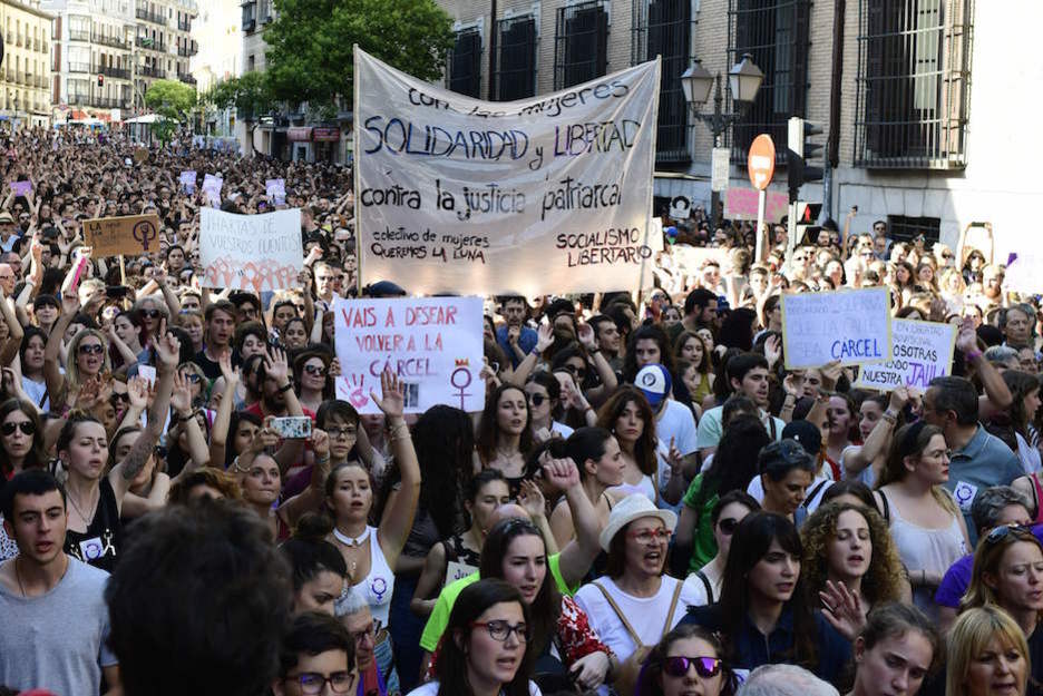 Movilización en Madrid. (Javier SORIANO / AFP)