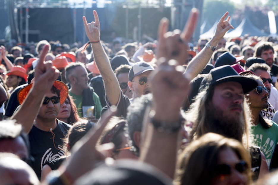 Otra manera de vivir un mismo concierto. (Juanan RUIZ/FOKU)