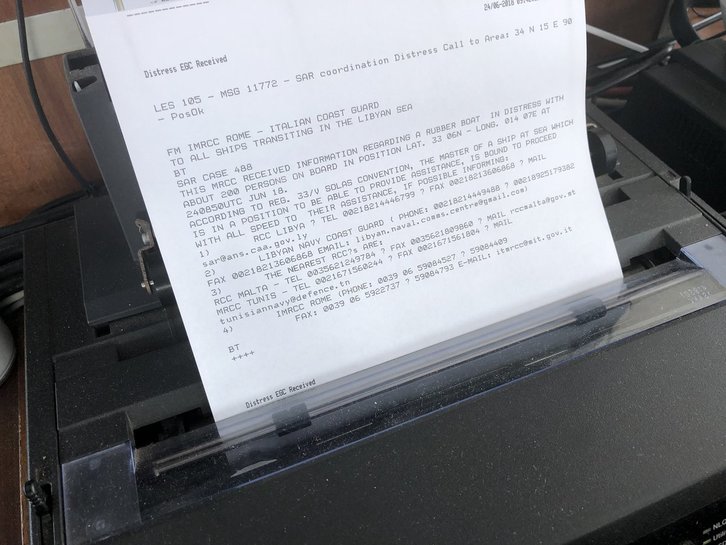 Telegrama del MRCC, que rechaza toda ayuda de la ONG. (@campsoscar)