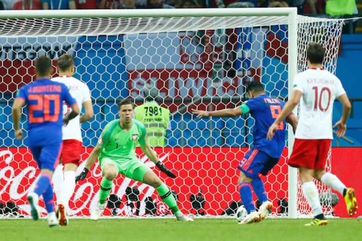 Falcao ha sido uno de los goleadores del partido. (Benjamin CREMEL/AFP)