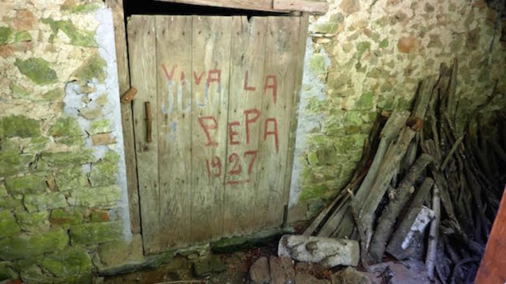 Aralarren aurkitutako pintada. Gotzon ARANBURU.