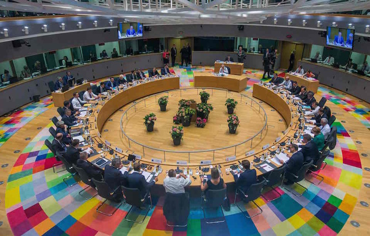 Cumbre de los líderes europeos en Bruselas sobre migración. (Stephanie LECOCQ / AFP)