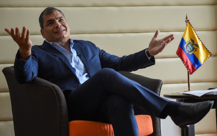 Rafael Correa, expresidente de Ecuador. (Raúl ARBOLEDA/AFP)