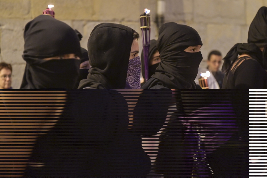 Fueron numerosos los llamaientos a la autodefesna feminista.(Idoia ZABALETA.FOKU)