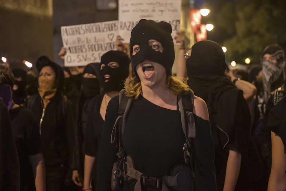 La marcha fue convocada por el colectivo Farrukas. (Idoia ZABALETA.FOKU)