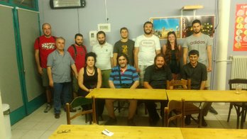 Atenasen dira dagoeneko lehen brigadistak. Askapena.