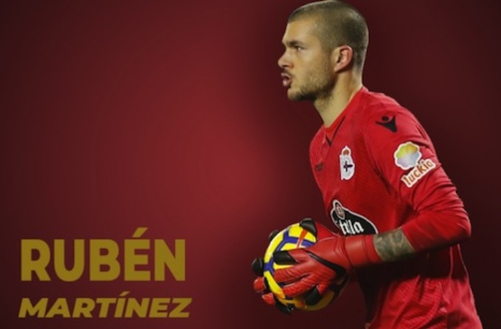 El portero Rubén Martínez ha fichado por el club rojillo. (OSASUNA)
