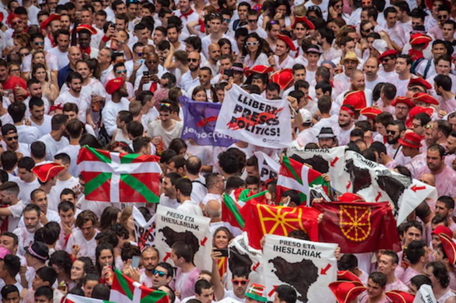 Las reivindicaciones catalanas, también presentes. (FOKU)