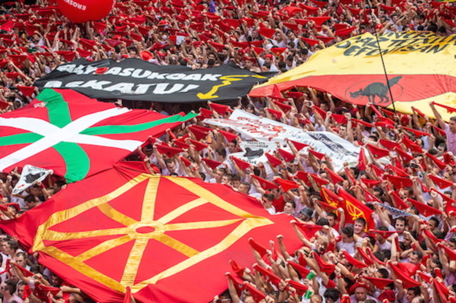 La plaza ha sido escenario de diversas reivindicaciones. (Lander F. ARROYABE/FOKU