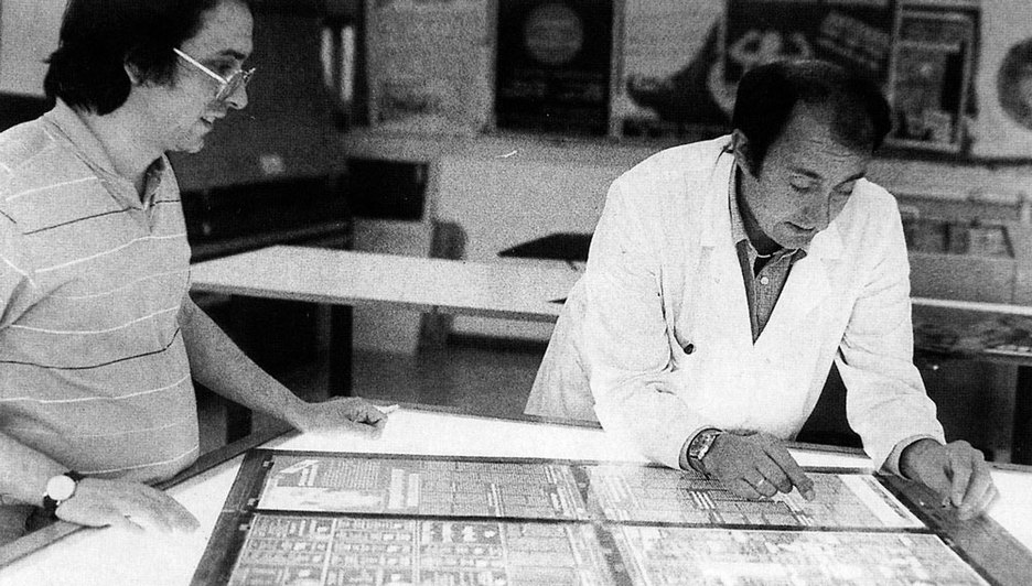 Egunkariaren muntaia lanak Egunkariaren muntaia lanak