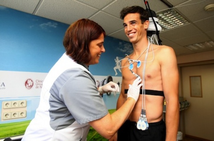 Siguen las pruebas médicas a los jugadores rojillas. (OSASUNA)