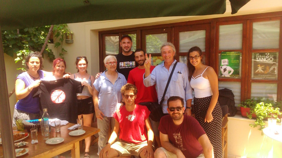 Parke eolikoen aurkako borroka gertutik ezagutu dute. Parke eolikoen aurkako borroka gertutik ezagutu dute.