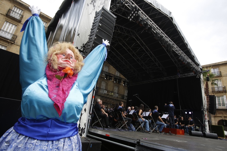 Plaza Barriko agertokia Aste Nagusian. (Bilboko Udala)