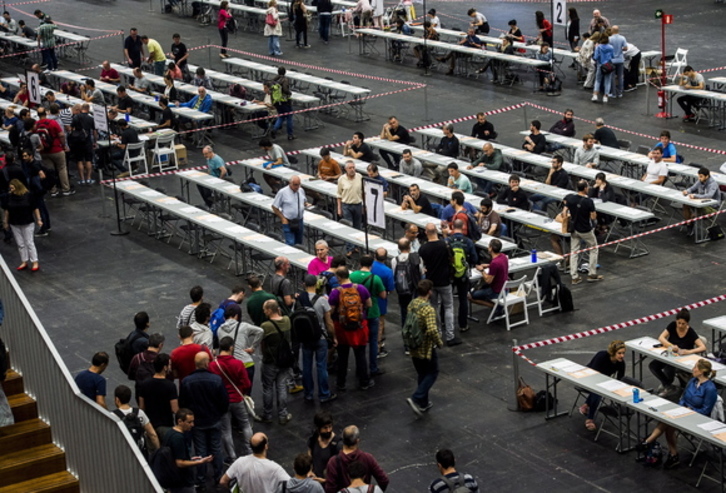 Imagen tomada en otras oposiciones. (Luis JAUREGIALTZO / FOKU)