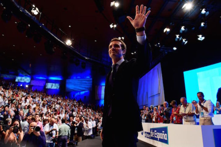 Casado, nuevo presidente del PP. (Pierre-Philippe MARCOU/AFP)