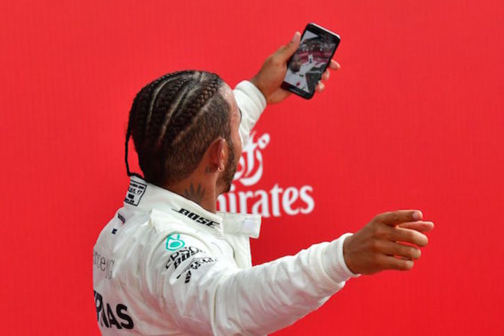 Hamilton ha sido el ganador en Hockenheim. (Andrej ISAKOVIC/AFP)