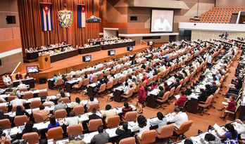 Imagen de la sesión de la Asamblea Nacional de Cuba (Jorge BELTRAN/AFP) 