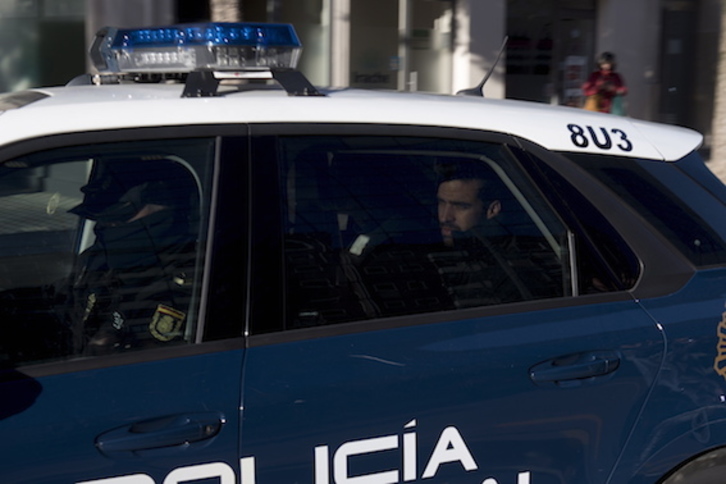 Antonio Manuel Guerrero, el guardia civil de ‘La Manada’, uno de los procesados por el robo de gafas en Donostia. (Iñigo URIZ/FOKU)