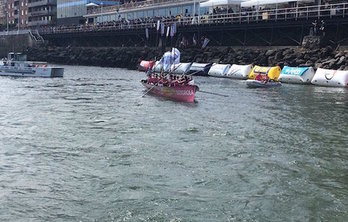 Las sanjuandarras celebran la victoria. (@actraineras)