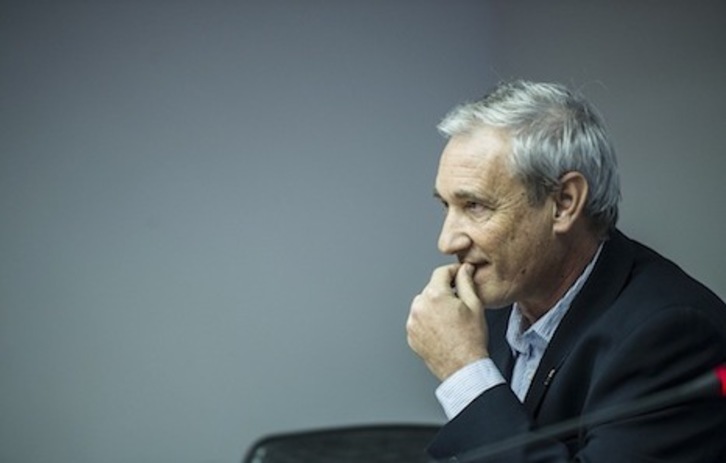 El consejero Aranburu ha hecho balance de la actuación de su departamento en el tercer año de legislatura. (Jagoba MANTEROLA/FOKU)