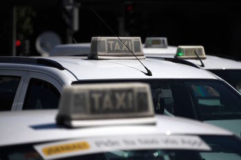 Los taxistas han vuelto a trabajar con normalidad tras la huelga. (Gabriel BOUYS/AFP)